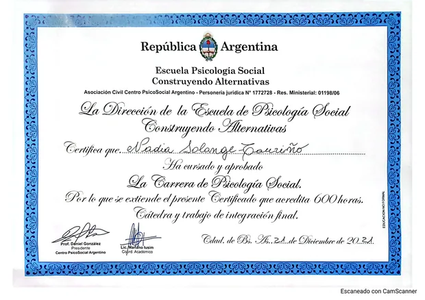 Psicología Social &ndash; Centro PsicoSocial Argentino, 2021